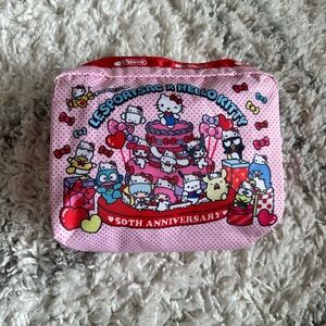Lesportsac x Sanrio Hello Kitty 50 Years Anniversary Pouch Make up BAG